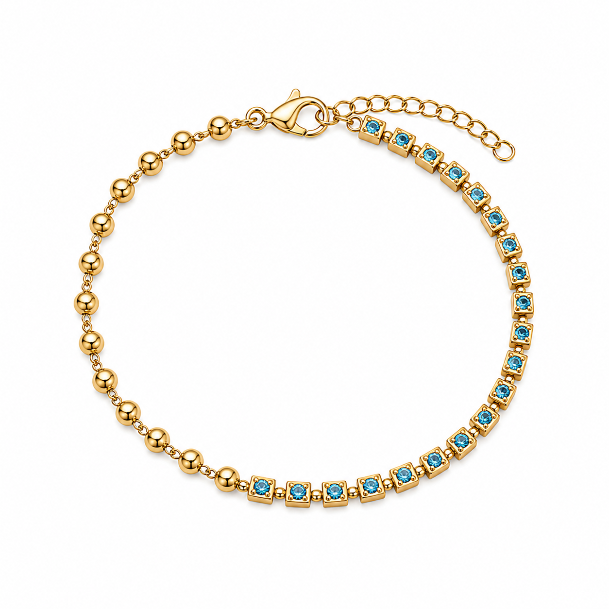 Blue Stone Tennis Bracelet