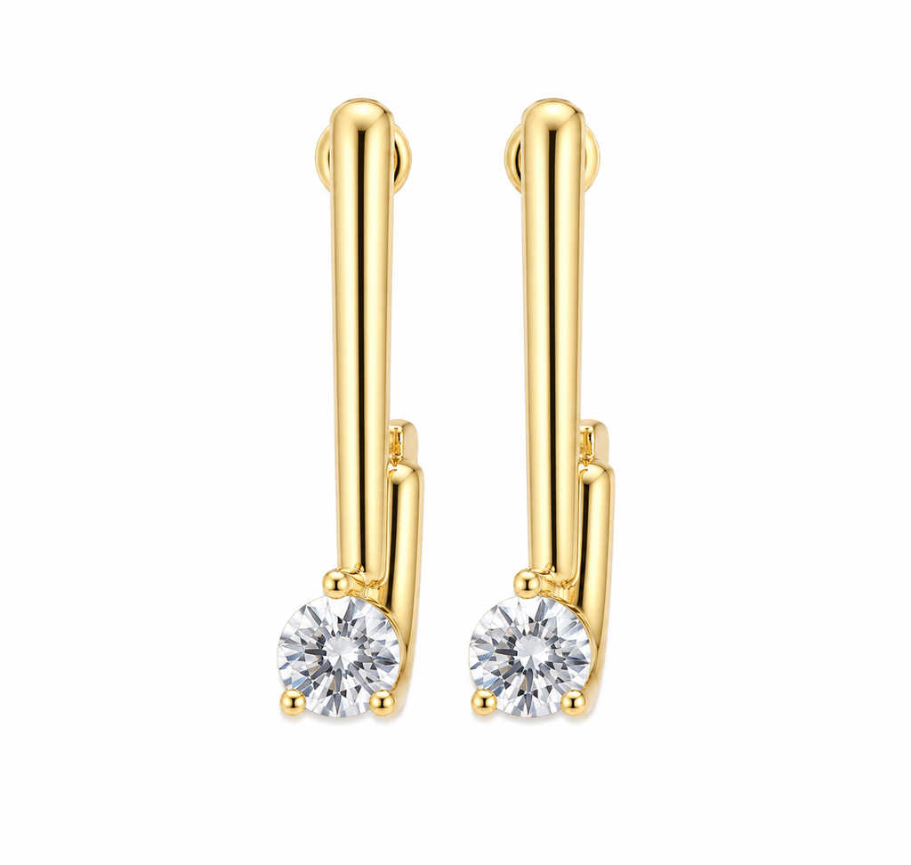 Pearl Heart Drop Earrings (2in1)