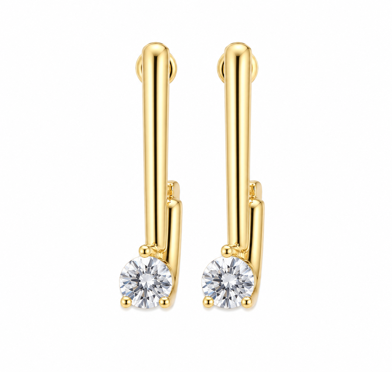 Pearl Heart Drop Earrings (2in1)