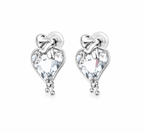 Crystal Heart Earrings