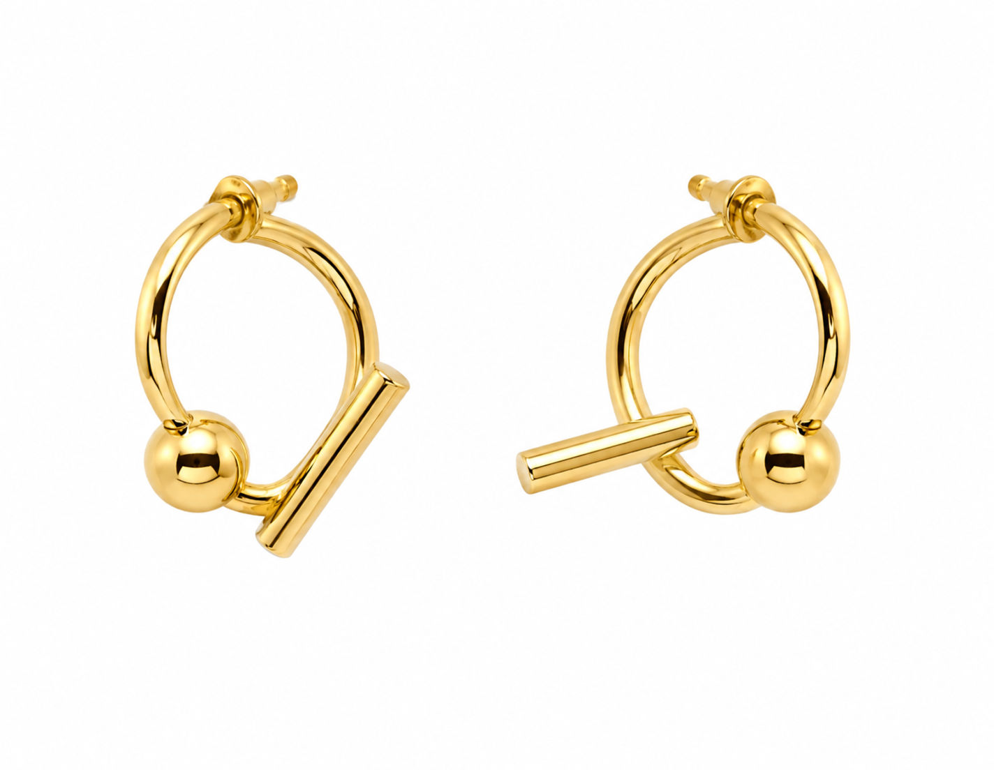 Nova Toggle Hoop Earrings