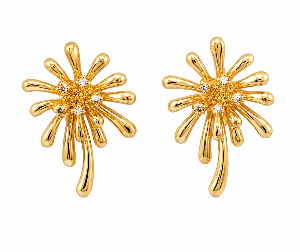 Golden Bloom Earrings