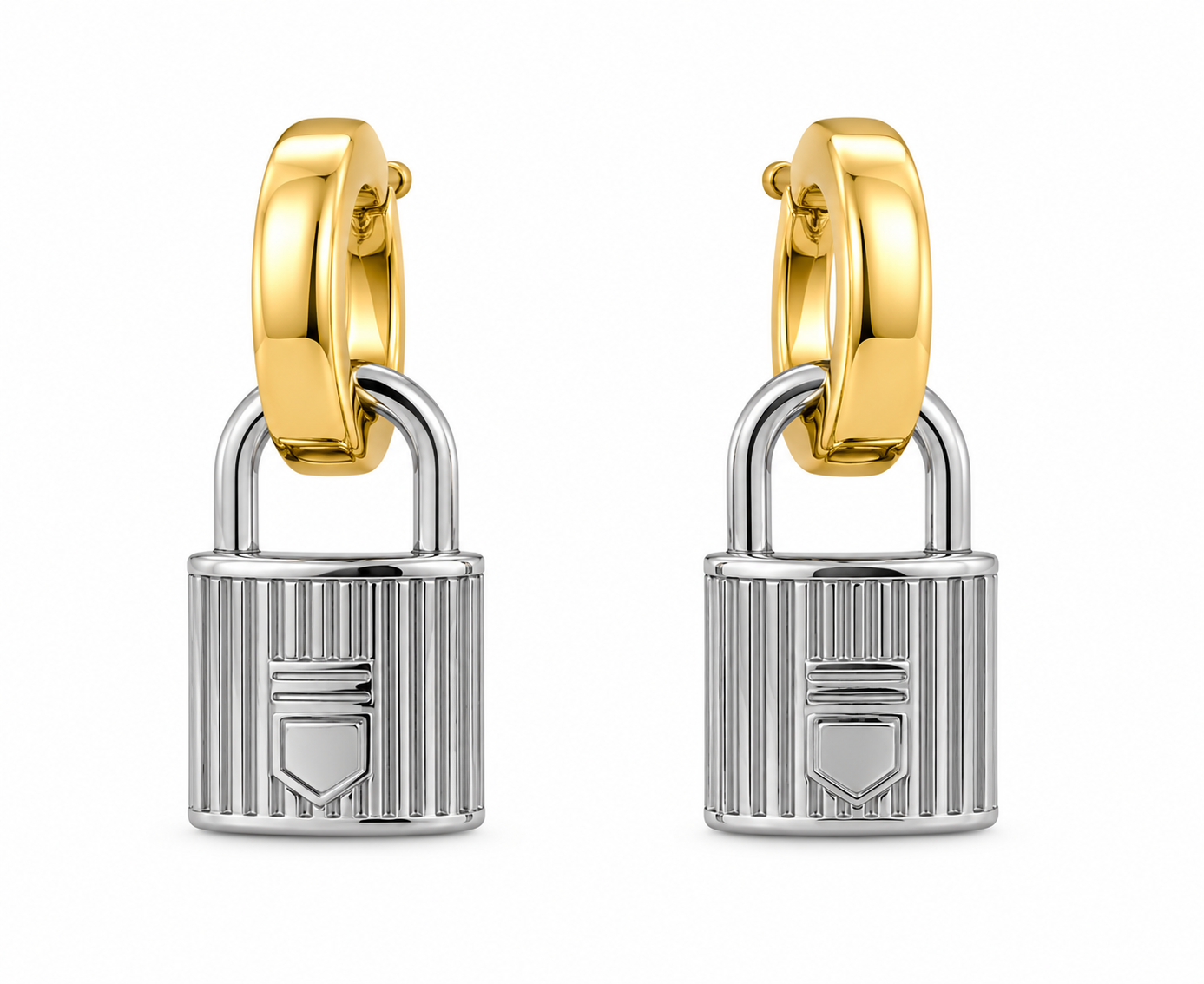 Lock & Luxe Hoop Earrings