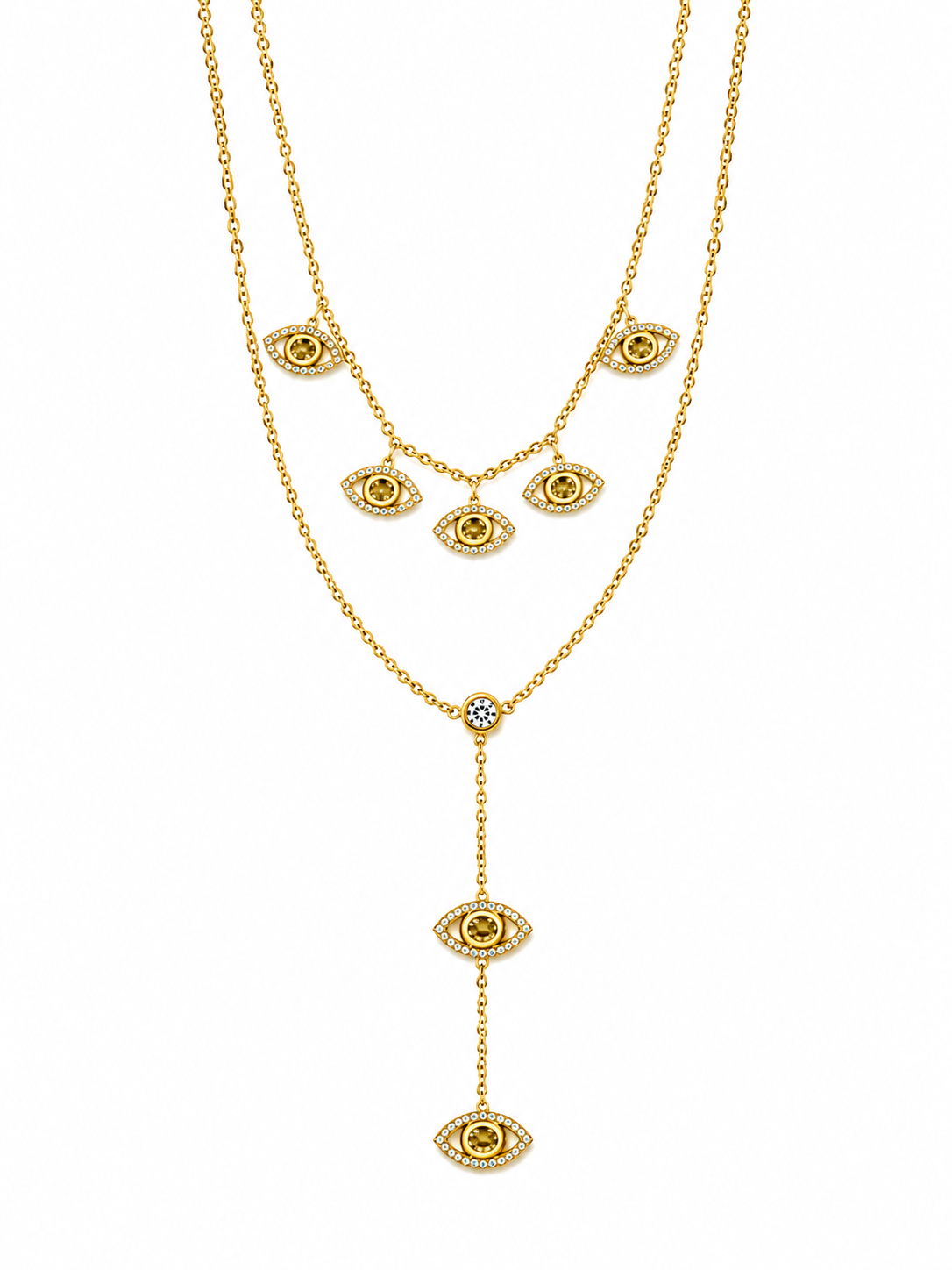 Celestial Guardian Layered Necklace