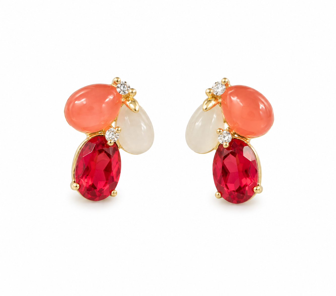Coral Bloom Studs