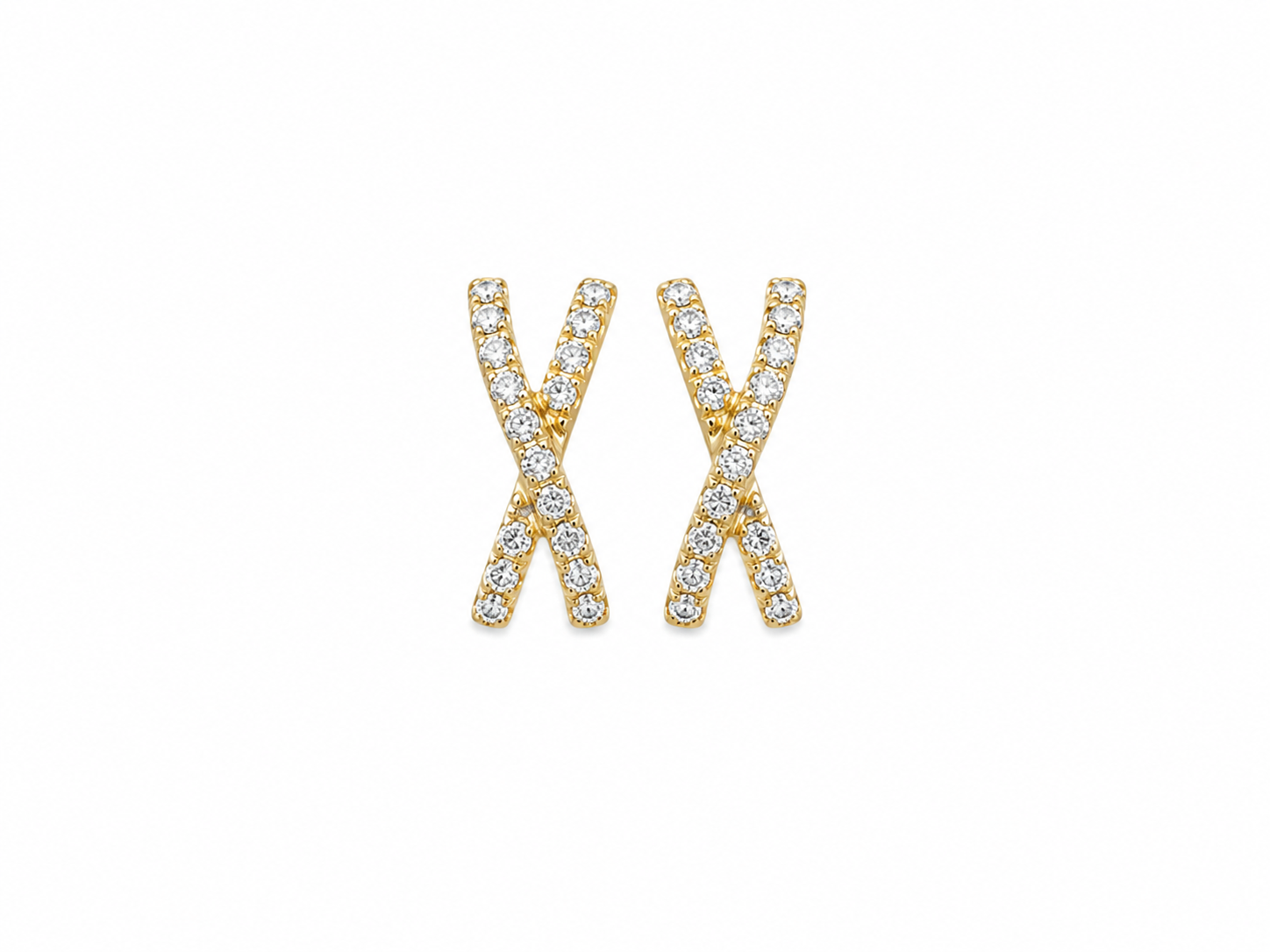 Criss Cross Spark Studs