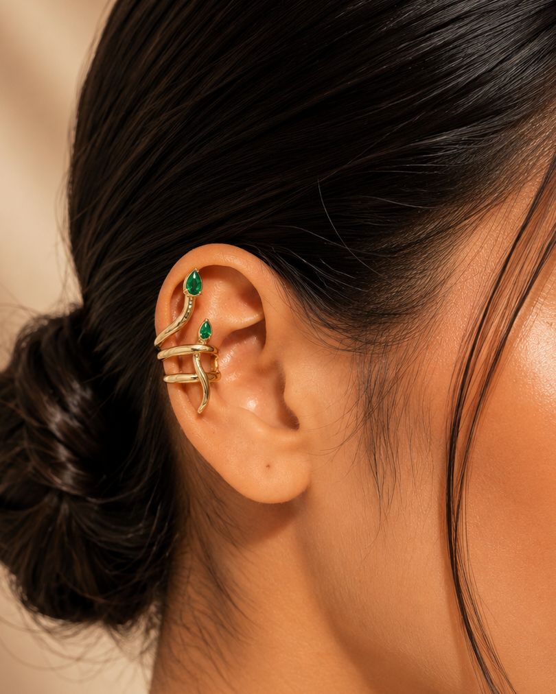 The Verdant Coil Double Cuff