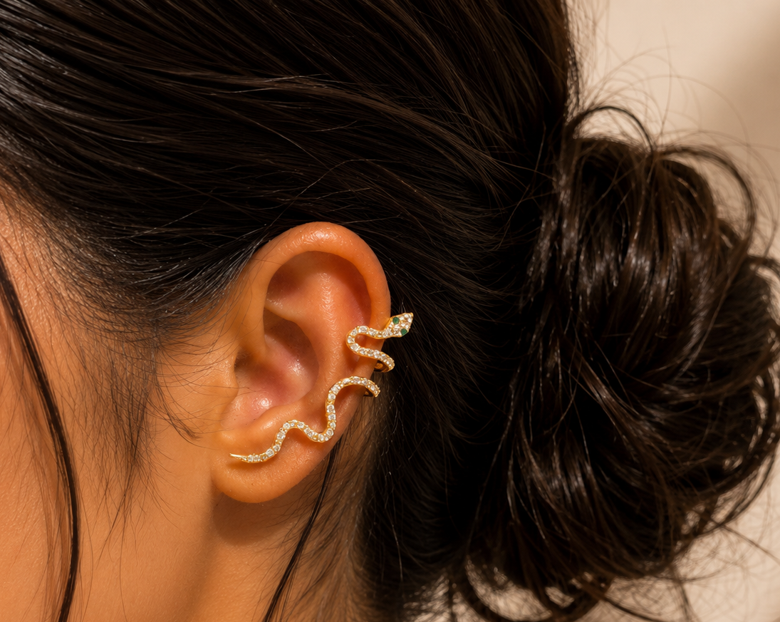The Serpent’s Gaze Cuff