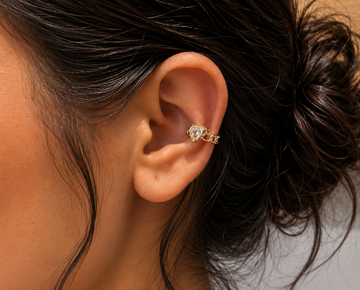 Heart Ear Cuff