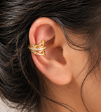 Celestial Twin Star Ear Cuff