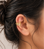 Celestial Twin Star Ear Cuff