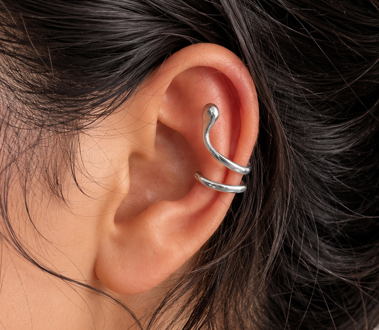 Minimalist Loop Ear Cuff