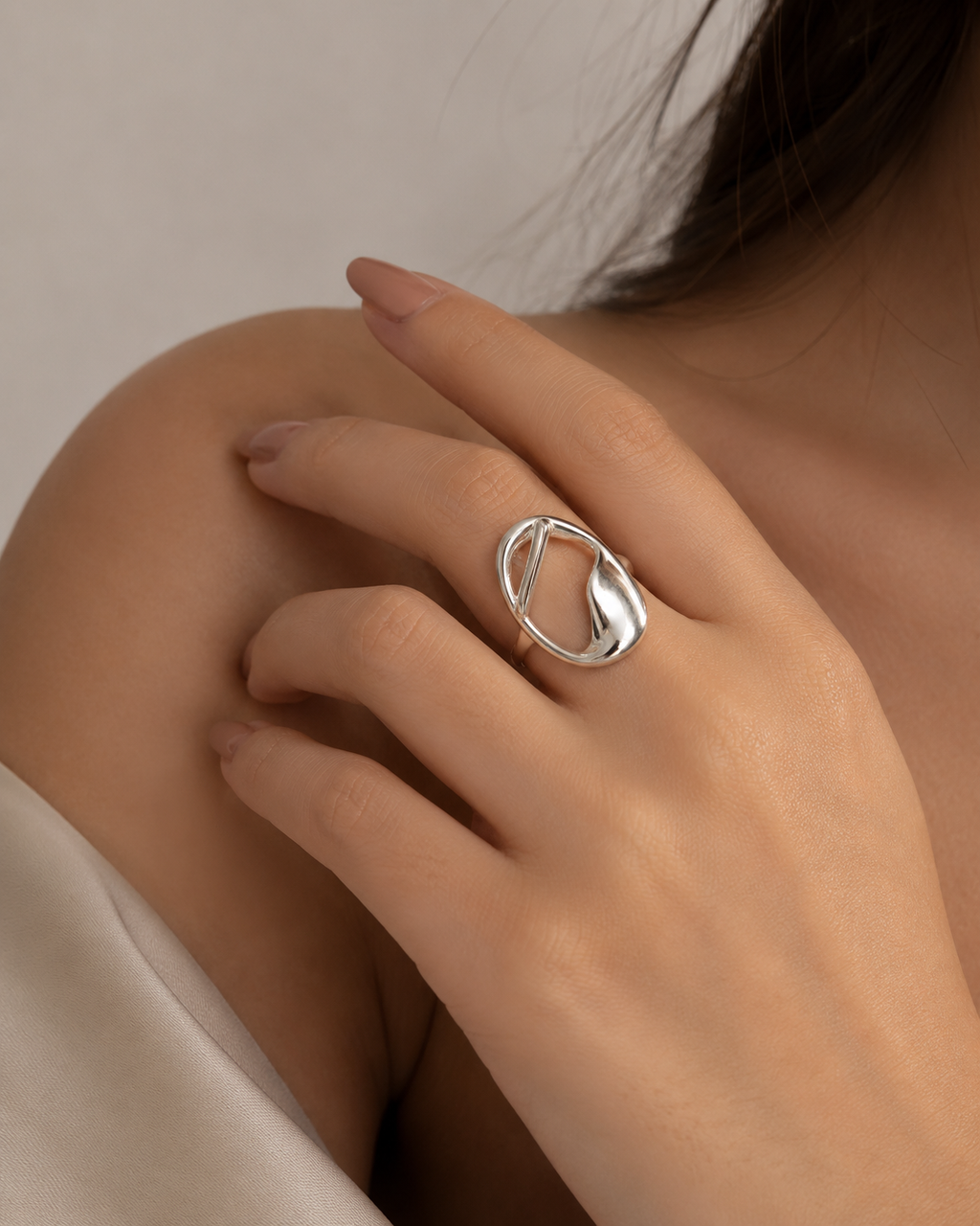 Sculptural Open Ring
