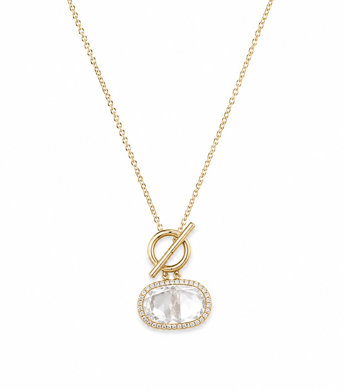 Aurora Crystal Toggle Necklace