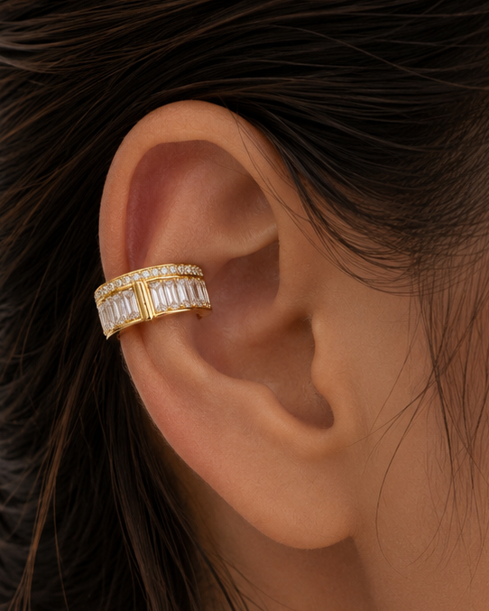 Lightning Luxe Ear Climber Cuff