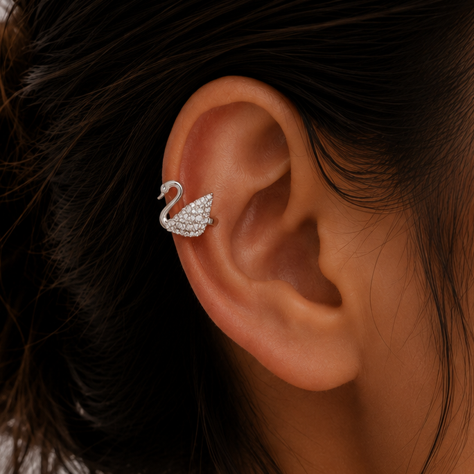 The 'Serenity' Swan Cuff