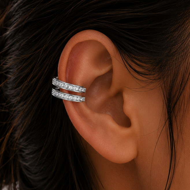 Crystal Cascade Wrap Ear Cuff