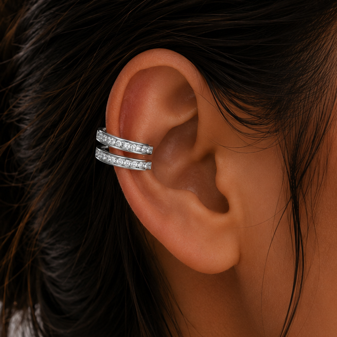 Crystal Cascade Wrap Ear Cuff