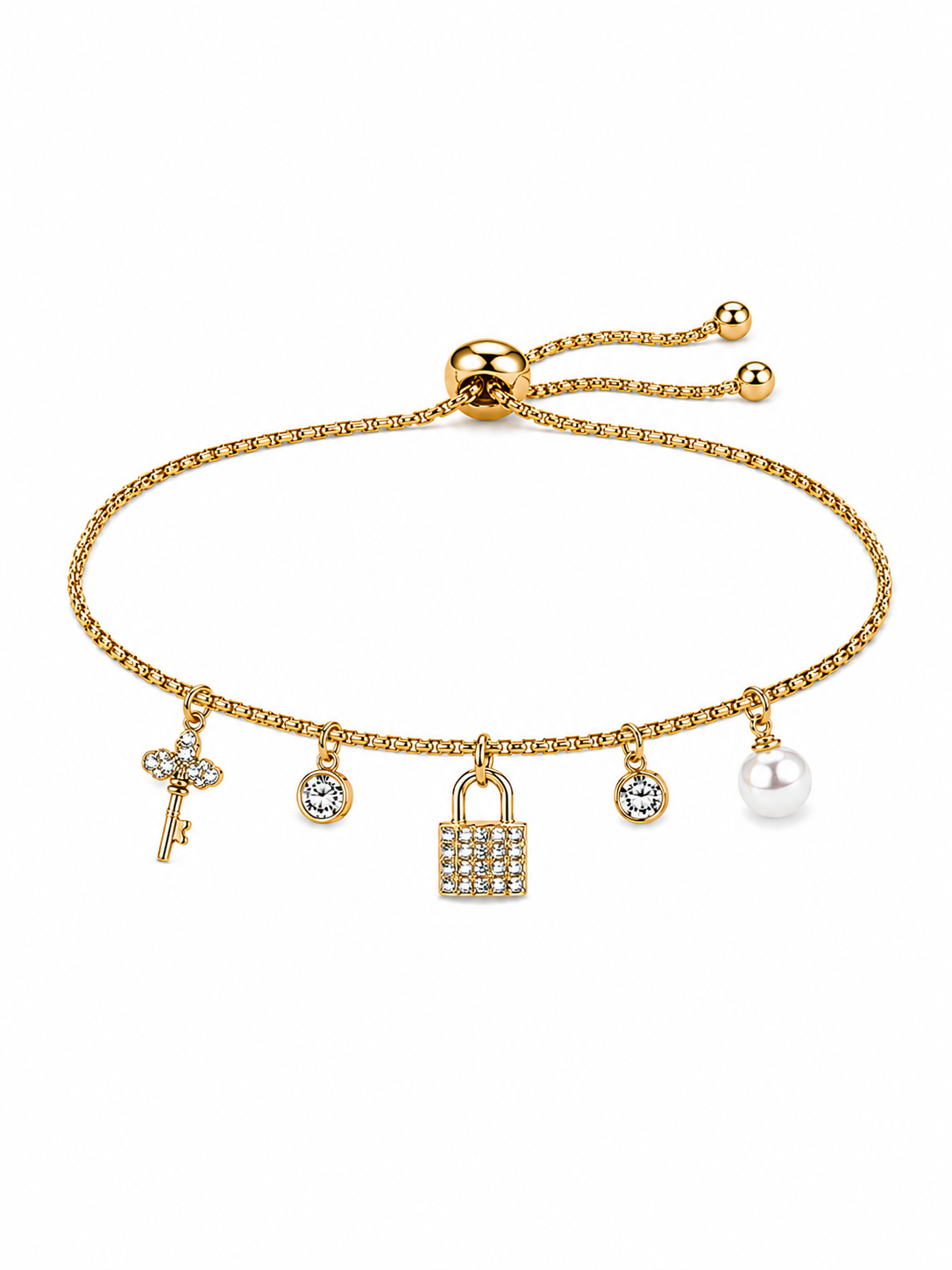 Celeste Charm Slider Bracelet