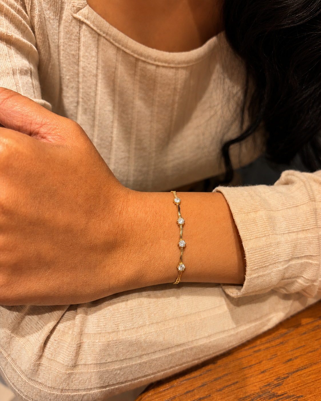 Celestial Spark Slider Bracelet