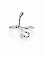 The Sinuous Teardrop Ring