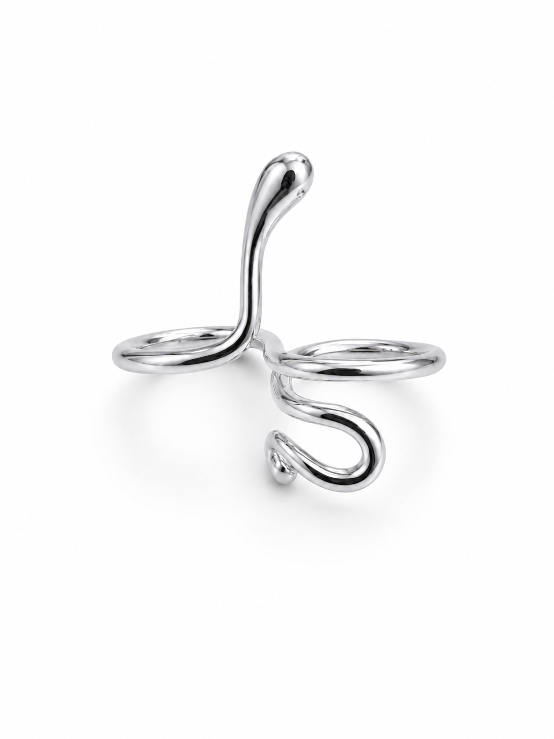 The Sinuous Teardrop Ring