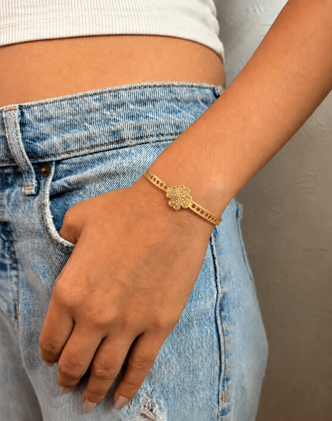Clover  Crystal Bracelet