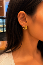 Organic Teardrop Studs