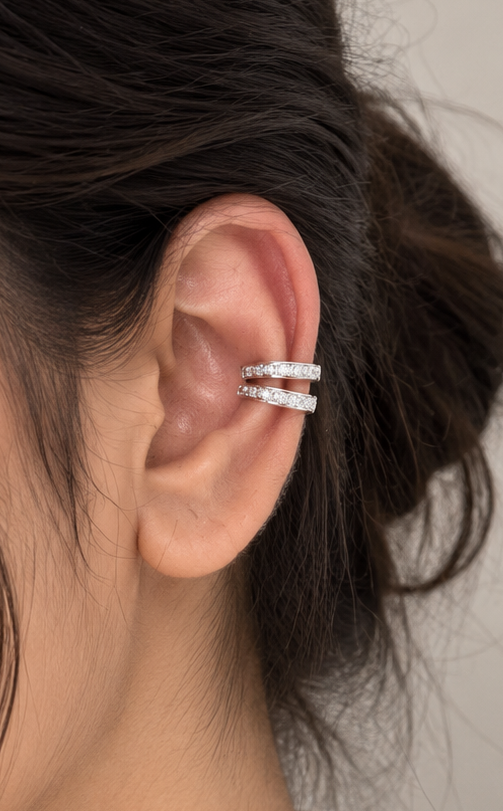 Crystal Cascade Wrap Ear Cuff