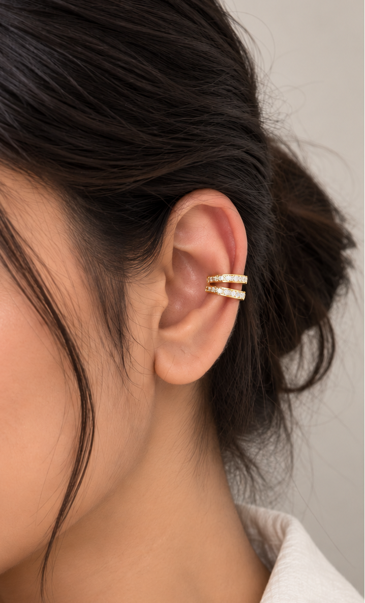 Crystal Cascade Wrap Ear Cuff
