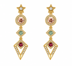 Celestia Geometric  Drop Earrings