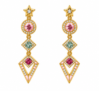 Celestia Geometric  Drop Earrings