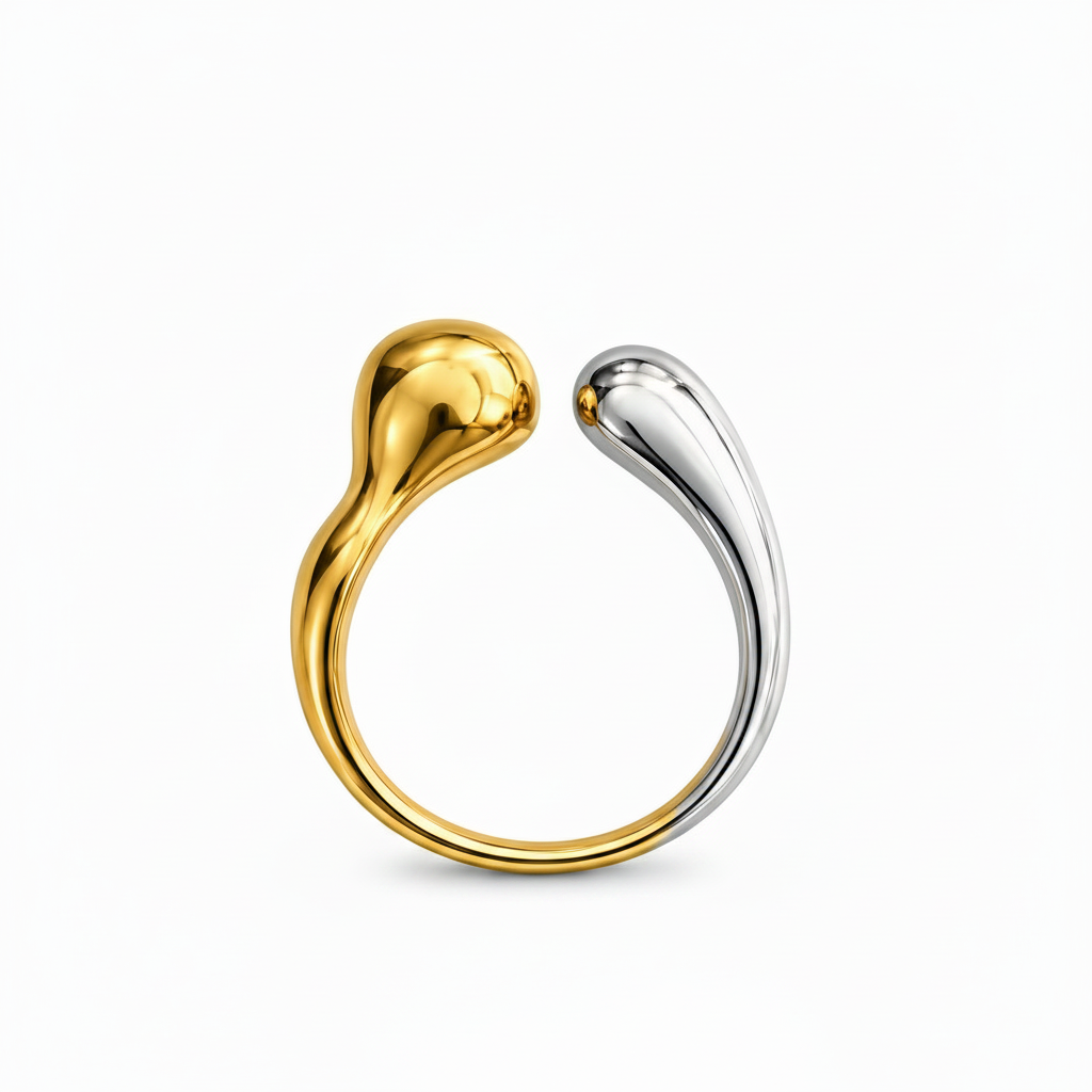 Duo-Tone Sculpted  Ring
