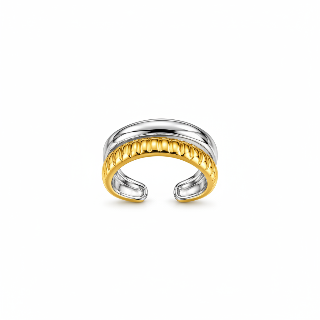 Eclipse Duo-Tone Open  Ring