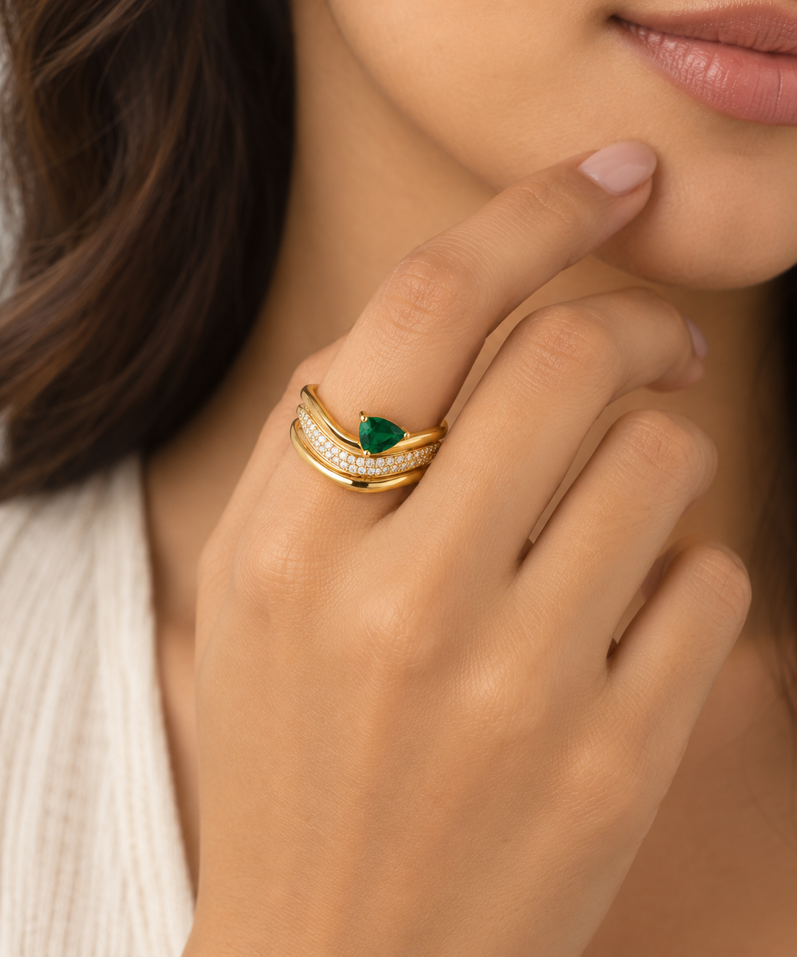 Emerald Luxe Ring