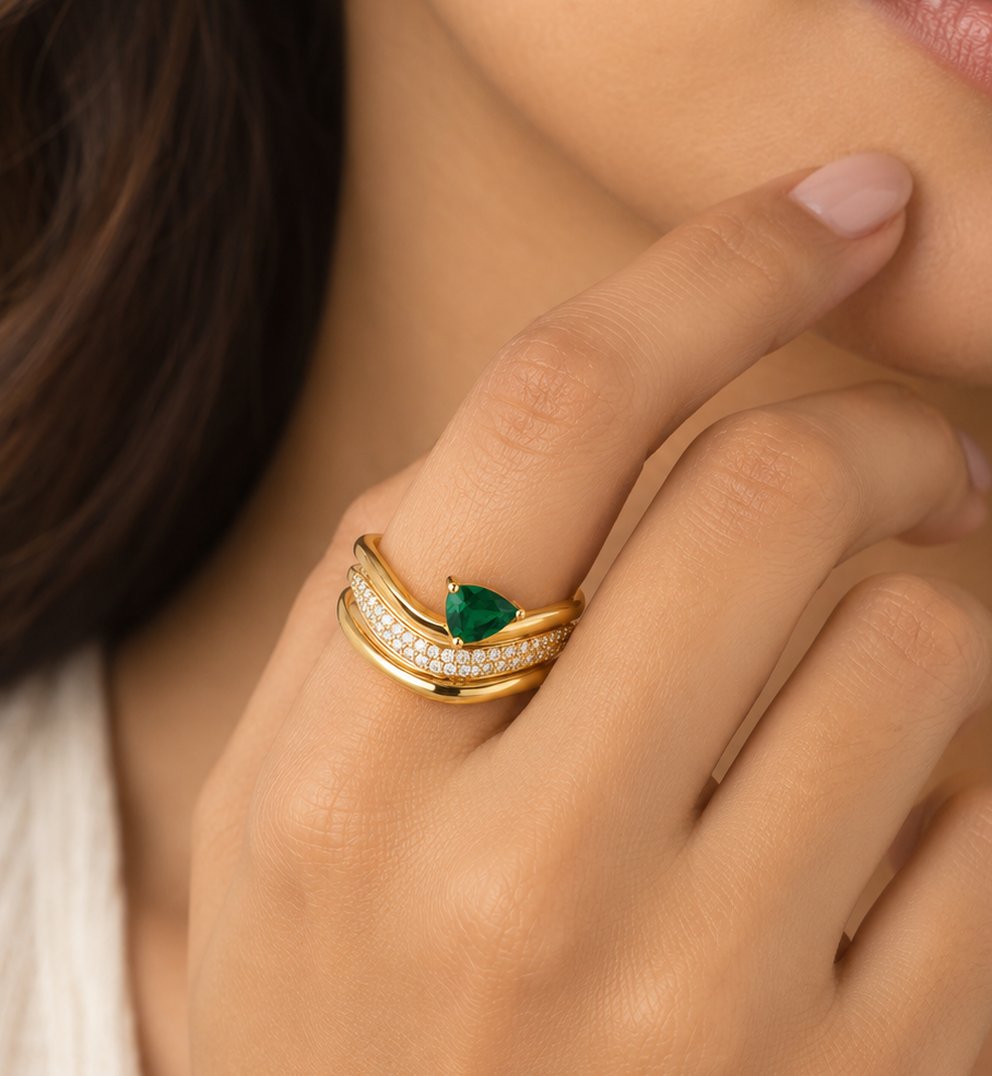 Emerald Luxe Ring
