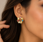 Bloom Multicolor Stud Earrings