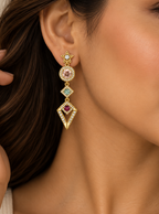 Celestia Geometric  Drop Earrings