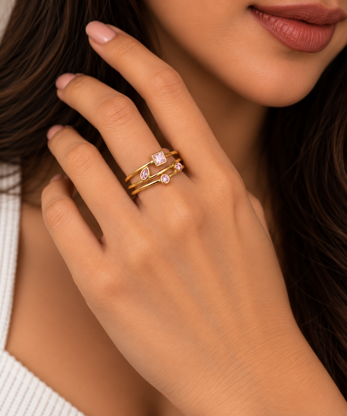 Rosé Radiance Ring