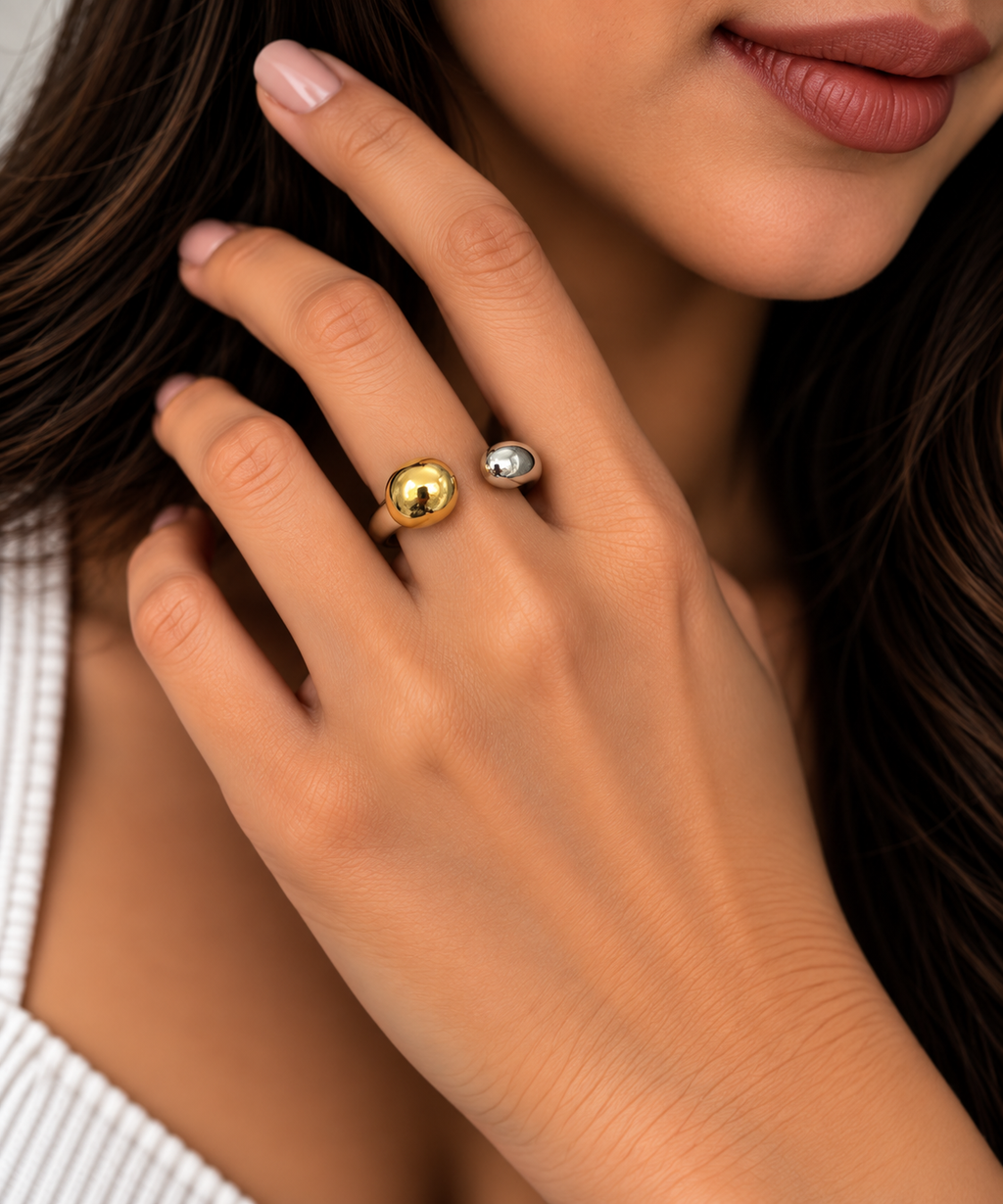 Duo-Tone Sculpted  Ring