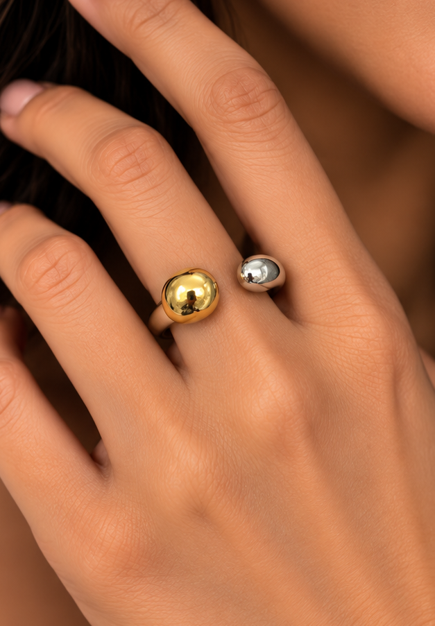 Duo-Tone Sculpted  Ring