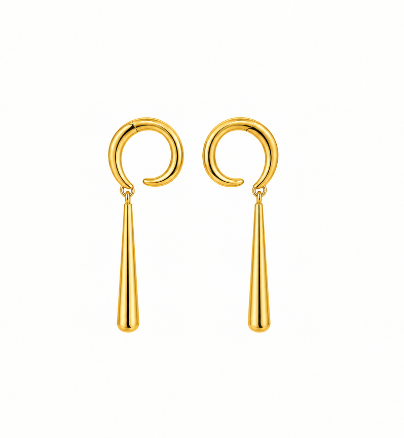 Sleek Bar Drop Earrings