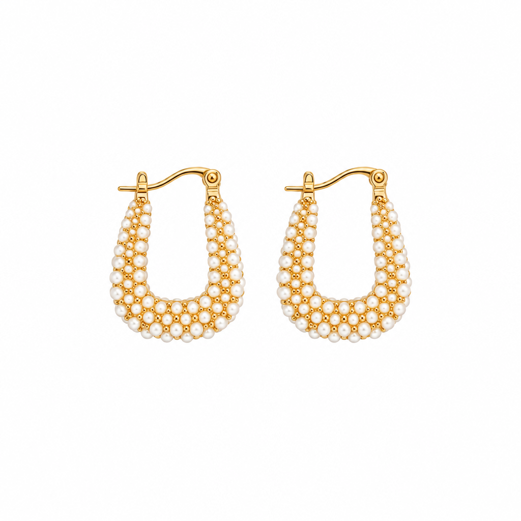 Aurelia Pearl Hoops