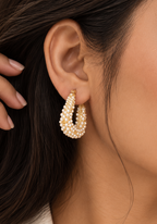 Aurelia Pearl Hoops