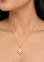 Pearl Blossom Pendant Necklace
