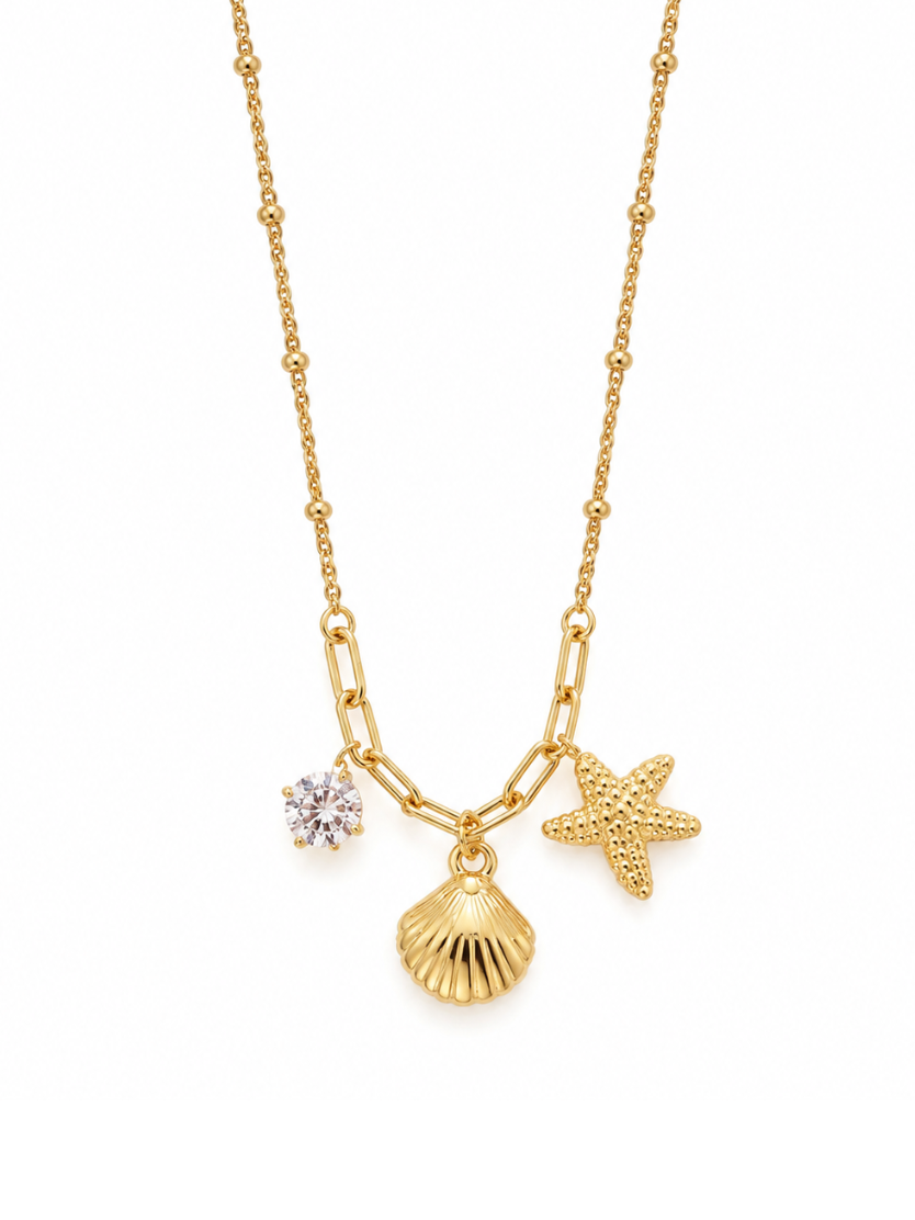 Gold Seashell Necklace