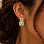Crystal Double-Drop Earrings
