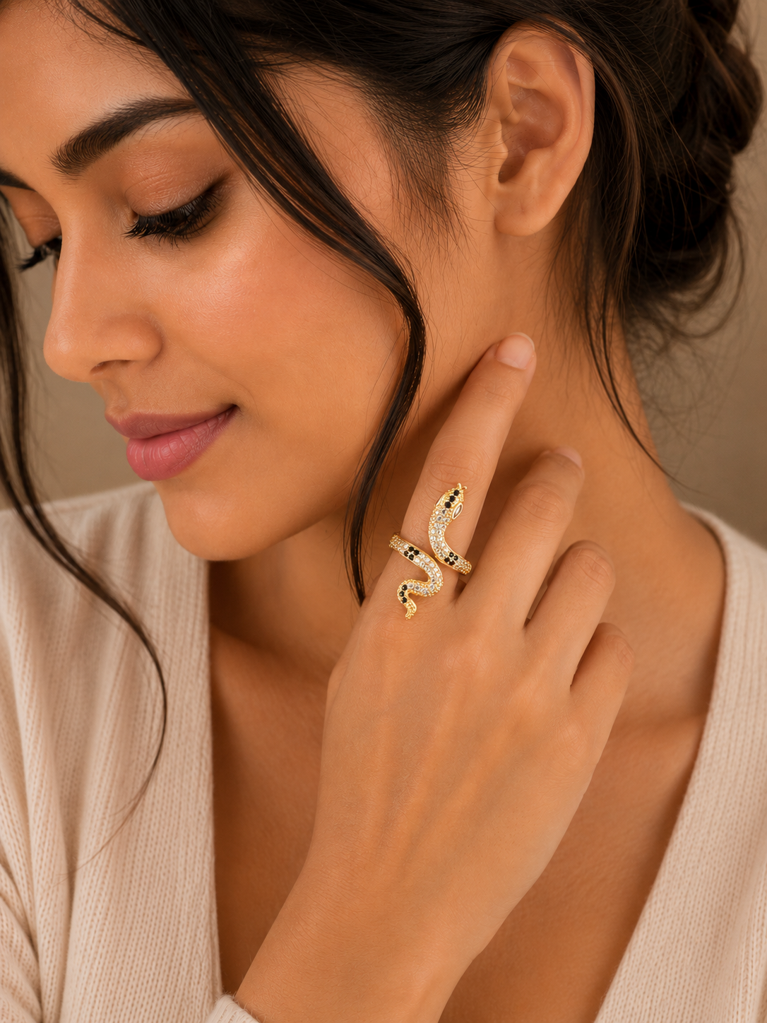 Serpentine Glam Ring
