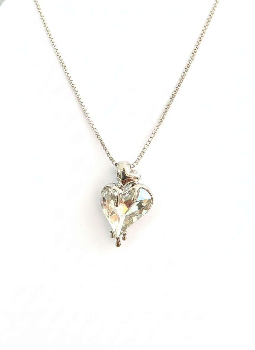 Dripping Heart  Necklace