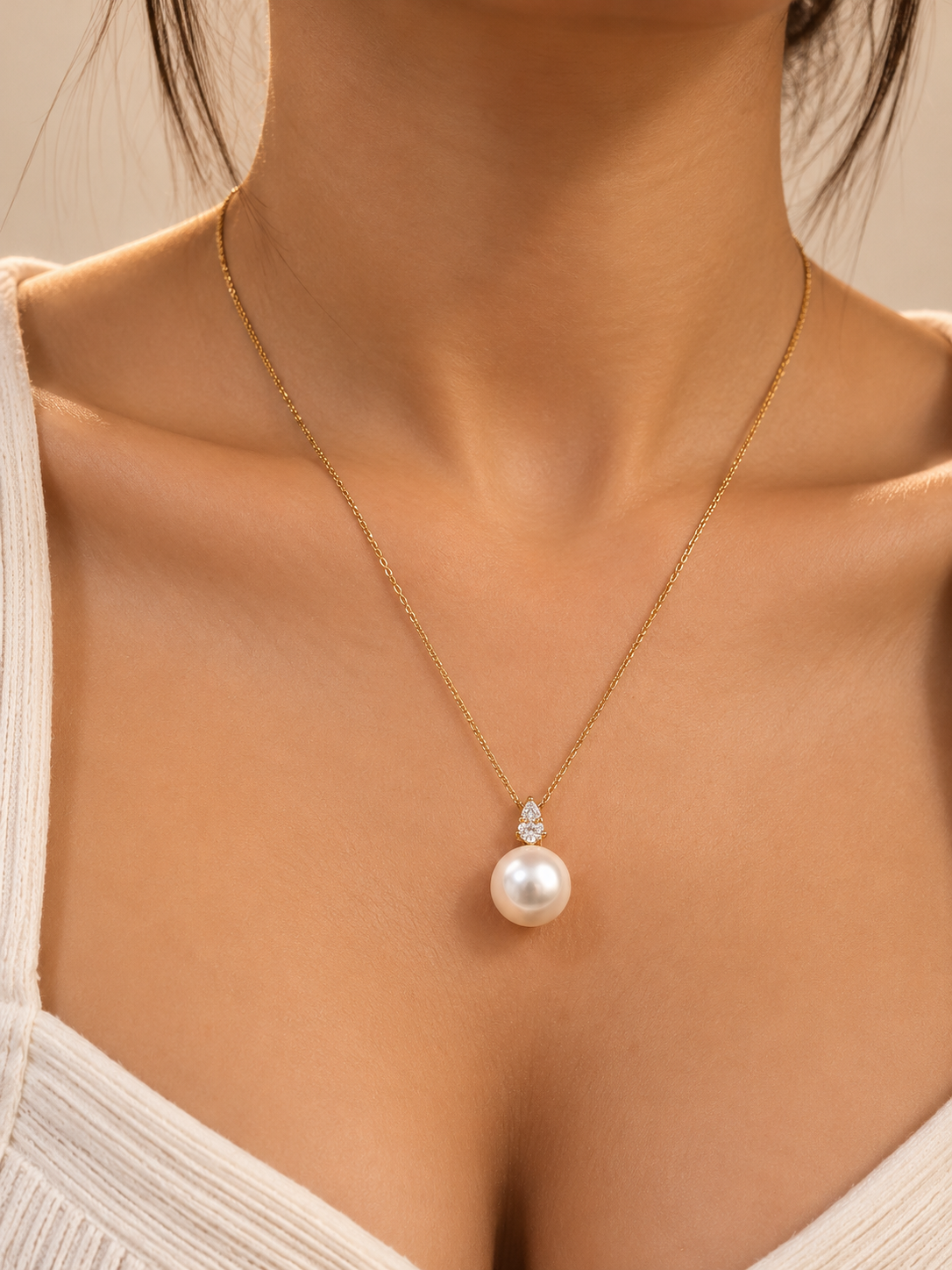 Pearl Teardrop Necklace